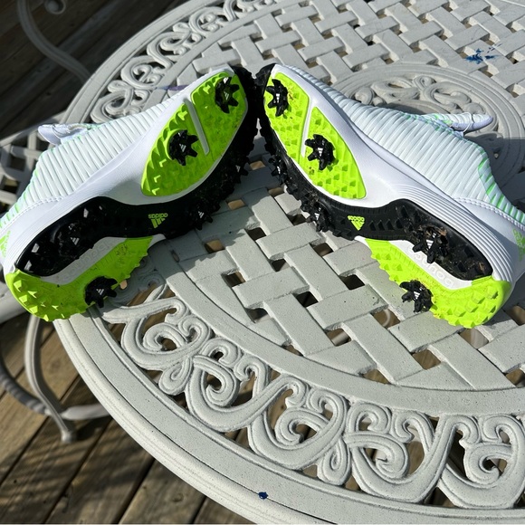 Mens Adidas Bounce Leather Golf Shoe Soft White Bounce Size: 6 - Picture 6 of 6